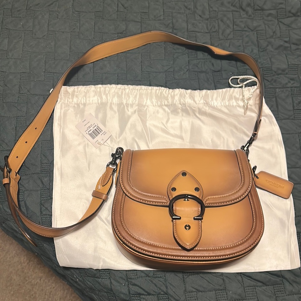 Crossbody Leather Coach Beat Saddle Bag